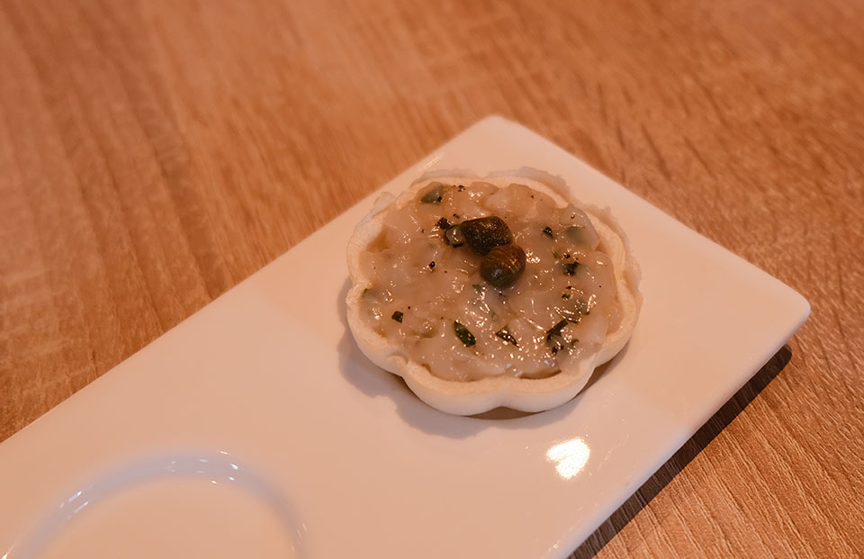 Amour茉芮-北海道生食干貝+紫蘇+酸豆+米餅