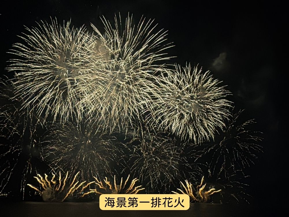 箱根旅遊-蘆之湖中央看花火